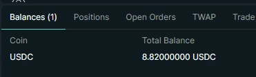 Balance updated in UI