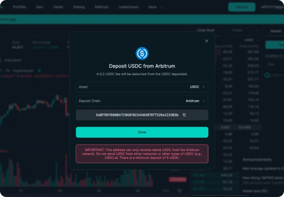 Step 2 on-chain deposit